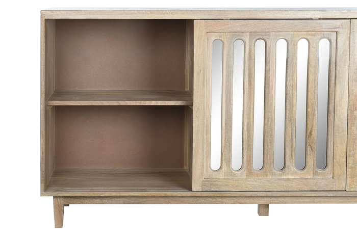 DKD Home Decor Buffet Moderno Mango y Espejo Marron 175 x 40.5 x 83.5 cm