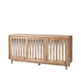 DKD Home Decor Buffet de Mango y Espejo Marrón 175x40,5x83,5