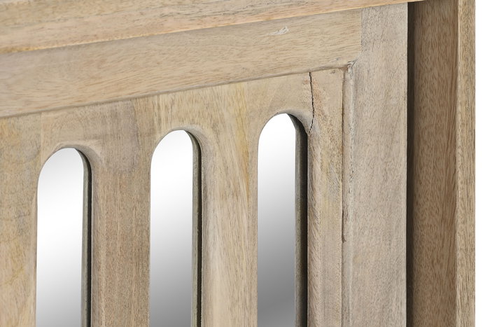 DKD Home Decor Buffet Moderno Mango y Espejo Marron 175 x 40.5 x 83.5 cm