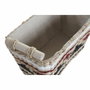 DKD Home Decor Set de 3 Cestas de Fibra y Poliéster Natural