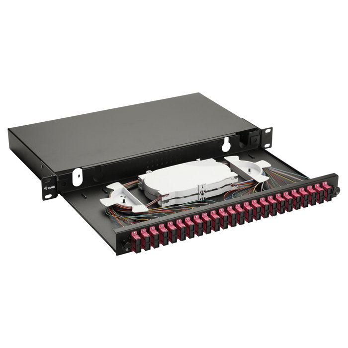 EQUIP Caja de empalme LWL de 24 puertos SC-Duplex OM4 1U