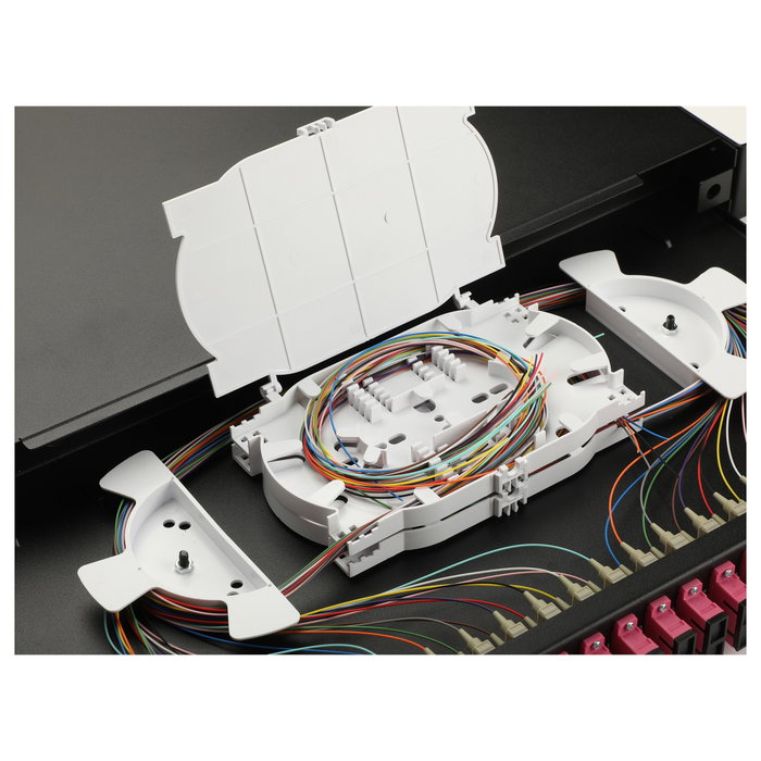 EQUIP Caja de empalme LWL de 24 puertos SC-Duplex OM4 1U