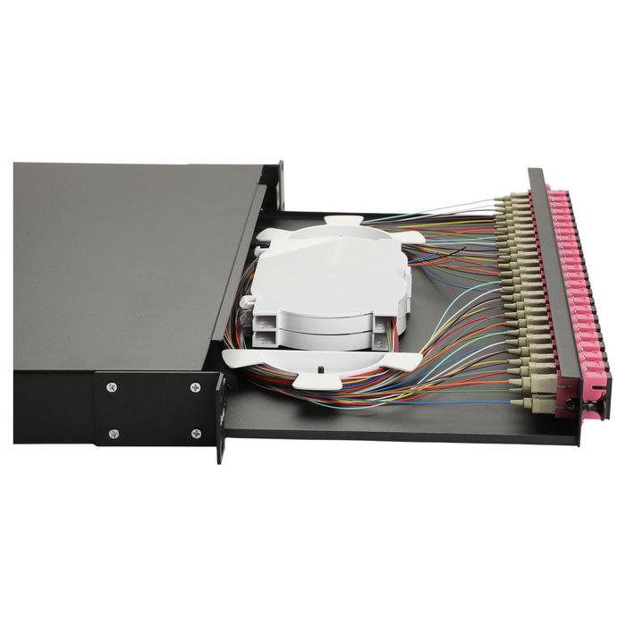 EQUIP Caja de empalme LWL de 24 puertos SC-Duplex OM4 1U