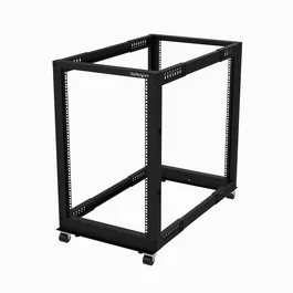 Startechcom Rack de Marco Abierto 18U Profundidad Ajustable para Equipos de Red y Servidores