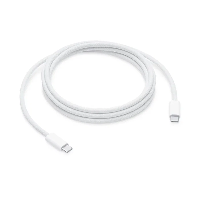 Apple MU2G3ZM/A Cable USB-C a USB-C 2 m Trenzado Blanco - Carga Rápida 240W, Transferencia Datos USB 2.0