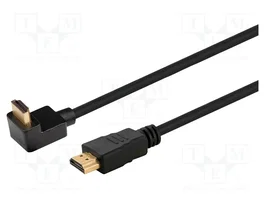 SAVIO Cable HDMI 1.4 de 1,5m con conector de 90°