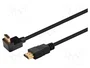 SAVIO Cable HDMI 1.4 de 1,5m con conector de 90°