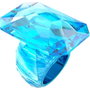 Swarovski Anillo LUCENT Azul Tamaño 52