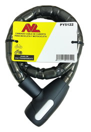AVL Candado Pitón Cable 22x85 para Bicicleta y Motocicleta