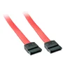 Lindy 33324 Cable SATA I 0.5m Negro y Rojo - Macho/Macho - Conectores Rectos