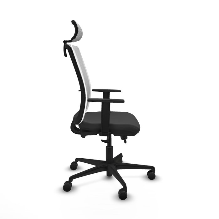 PIQUERAS Y CRESPO Silla de oficina Haches con mecanismo Sincro/Traslack Gris oscuro y Blanco PIQUERAS Y CRESPO Silla de oficina Haches con mecanismo Sincro/Traslack Gris oscuro y Blanco