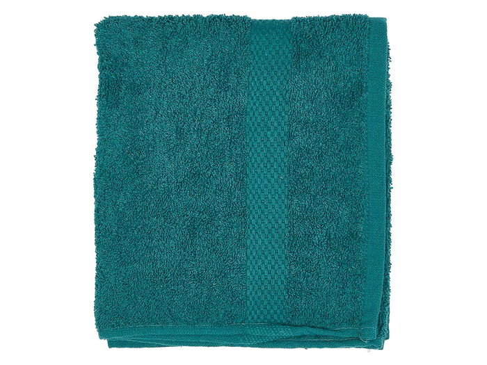 Berilo Toalla de Baño Lisa, 90x50 cm (400 g/m²), Azul Petróleo, Tela 80% Algodón 20% Poliéster (Set de 24)