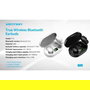 Vention F12W0 Auriculares Inalámbricos Bluetooth Tiny T16 con Estuche de Carga, Autonomía 7h, Bluetooth 5.3, Blancos