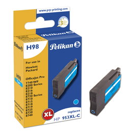 Pelikan H98 Cian Cartucho de Tinta de Alto Rendimiento (XL)