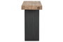DKD Home Decor Consola Natural Negro Pino y Madera Reciclada 140 x 40 x 75 cm