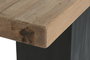 DKD Home Decor Consola Natural Negro Pino y Madera Reciclada 140 x 40 x 75 cm