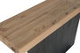 DKD Home Decor Consola Natural Negro Pino y Madera Reciclada 140 x 40 x 75 cm