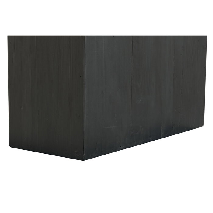 DKD Home Decor Consola Natural Negro Pino y Madera Reciclada 140 x 40 x 75 cm
