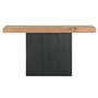 DKD Home Decor Consola Natural Negro Pino y Madera Reciclada 140 x 40 x 75 cm