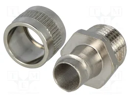 HELLERMANNTYTON Conector final recto PG9 de latón