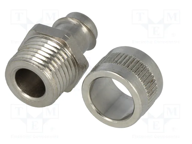 HELLERMANNTYTON Conector final recto PG9 de latón