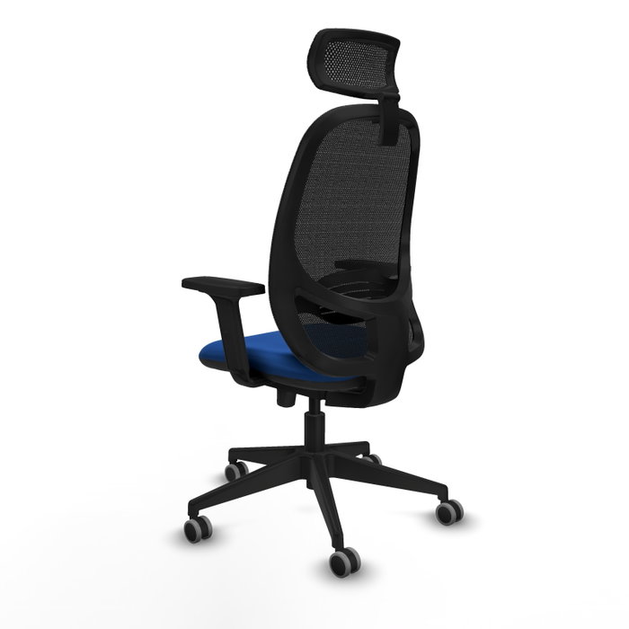 PIQUERAS Y CRESPO Silla de oficina Cilanco con mecanismo Sincro/Traslack Azul y Negro PIQUERAS Y CRESPO Silla de oficina Cilanco con mecanismo Sincro/Traslack Azul y Negro