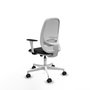 PIQUERAS Y CRESPO Silla de oficina Cilanco con mecanismo Sincro, Negro y Blanco