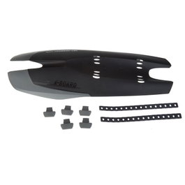 SKS Dirtboard X-Board Dirtboard con goma de montaje para tubo inferior adecuado para cuadros y diámetros universales
