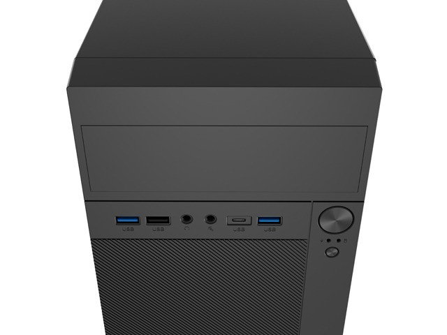 Natec Helix USB C Caja Mini Tower Micro Tower mATX Negra Sin Fuente USB 3.0 USB-C 3.1