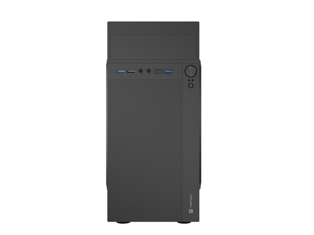Natec Helix USB C Caja Mini Tower Micro Tower mATX Negra Sin Fuente USB 3.0 USB-C 3.1