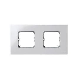 Simon Marco doble Serie 27 Play Blanco, Marco para 2 elementos, 8.5 x 16 x 0.5 cm