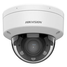 Hikvision Cámara IP Dome 4M 2.8mm MD 2.0 WDR IK08 IP67 Audio Alarma Luz Híbrida 30m