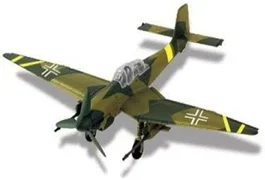 Maisto Fresh Metal Tailwinds Military Airplane JU-87 Verde militar