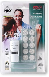 Colop NIL006 Blister Imprentilla Little NIO 10 Pictos Temática "Profesorado"