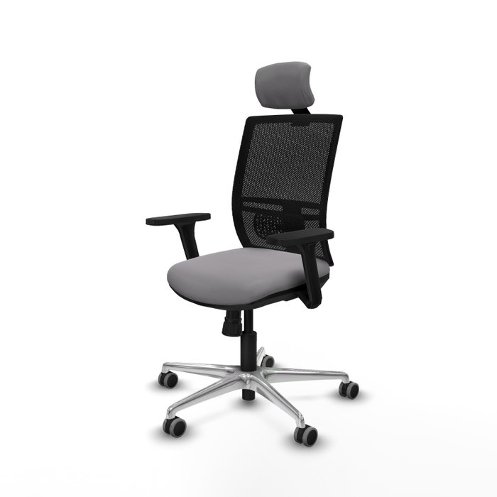 PIQUERAS Y CRESPO Silla de oficina Yunquera con mecanismo Sincro, Gris y Negro PIQUERAS Y CRESPO Silla de oficina Yunquera con mecanismo Sincro, Gris y Negro
