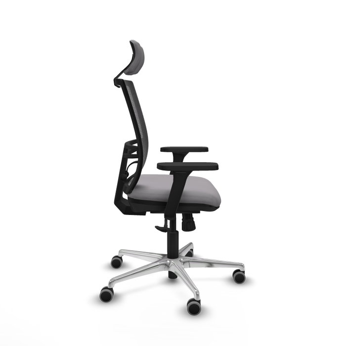 PIQUERAS Y CRESPO Silla de oficina Yunquera con mecanismo Sincro, Gris y Negro PIQUERAS Y CRESPO Silla de oficina Yunquera con mecanismo Sincro, Gris y Negro