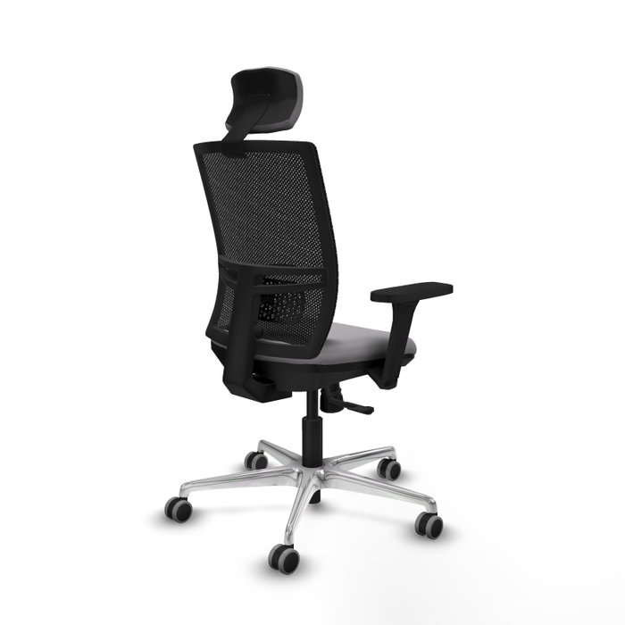 PIQUERAS Y CRESPO Silla de oficina Yunquera con mecanismo Sincro, Gris y Negro PIQUERAS Y CRESPO Silla de oficina Yunquera con mecanismo Sincro, Gris y Negro