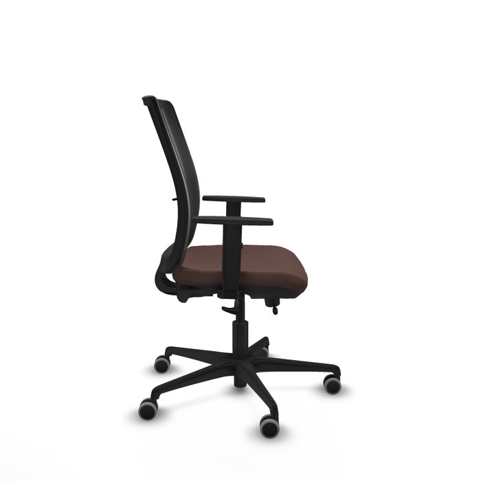 PIQUERAS Y CRESPO Silla de oficina Haches con mecanismo Sincro/Traslack Marrón oscuro PIQUERAS Y CRESPO Silla de oficina Haches con mecanismo Sincro/Traslack Marrón oscuro
