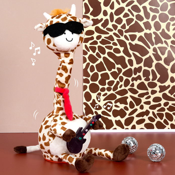 Jeux 2 momes Jirafa Bailarina que Repite y Baila con Música, Juguete Infantil, 34 cm