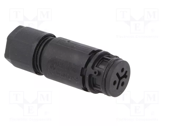 WIELAND Conector Industrial RST Hembra de 3 Pines, 250V, Negro