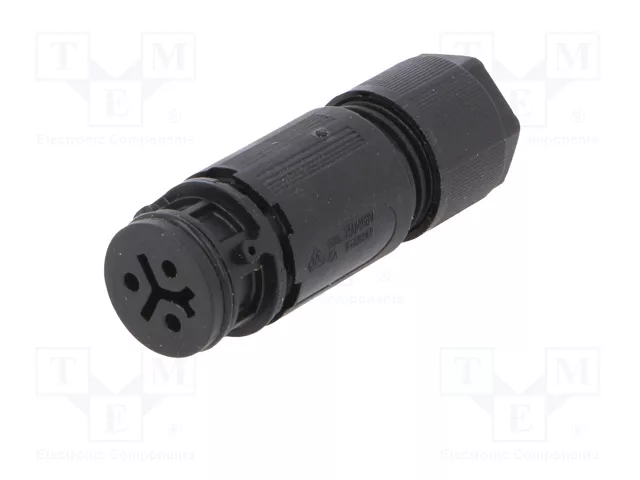 WIELAND Conector Industrial RST Hembra de 3 Pines, 250V, Negro