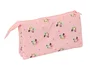 Safta Bolso Escolar Portatodo Triple con Cremalleras Minnie Mouse Baby 120x30x220 mm