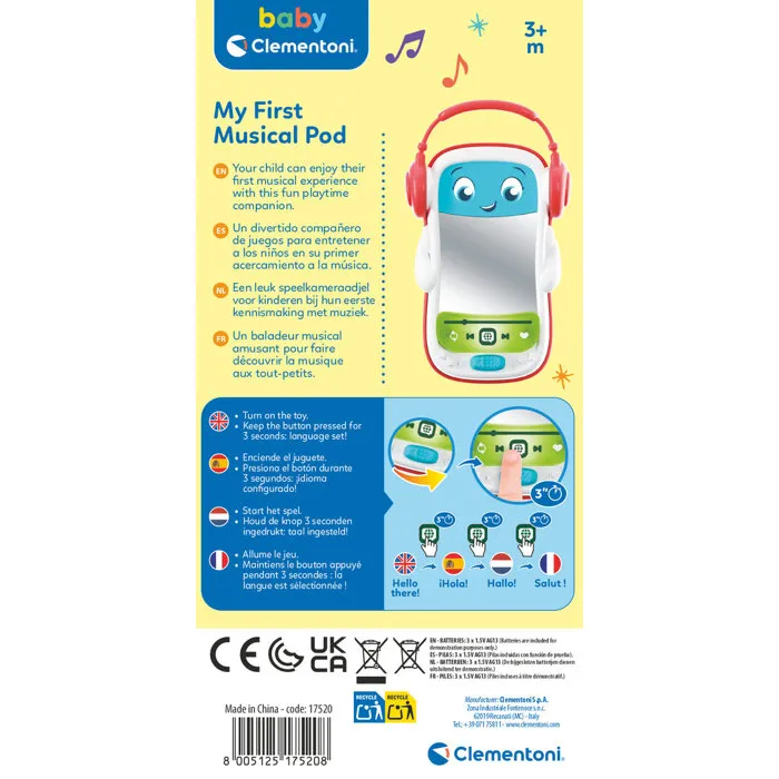 Clementoni Mi Primer Pod Musical Clementoni Mi Primer Pod Musical