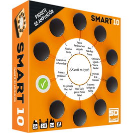 SD GAMES SMART10 Expansion Smart 10 Español - Juego de 100 Cartas de Preguntas y 2000 Respuestas para 2 a 8 Jugadores