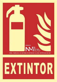 Archivo 2000 Señal Extintor 210x300 PVC Rojo 6171-01H RJ