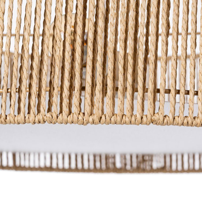 Lámpara Techo Natural Cuerda de Papel 52 X 52 X 15,50 cm