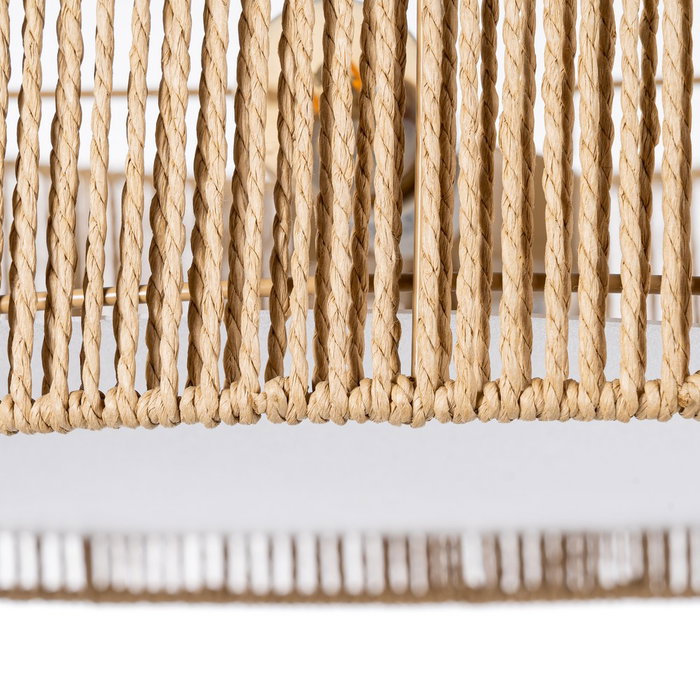 Lámpara Techo Natural Cuerda de Papel 52 X 52 X 15,50 cm