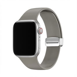 GUAN GA-MAG-BNDA-PP-GMS Brazalete Premium Plus para Apple Watch, Gris/Negro, 38mm, 40mm, 41mm, 42mm (Series 10)