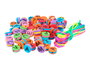 Innspiro Cuentas de Goma Eva Letras Multicolor 15x8mm con Cordón