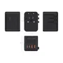 Aisens Adaptador de Viaje Universal GaN con 2xUSB-C y 2xUSB-A Negro
